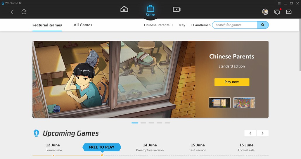 Появилась глобальная версия магазина WeGame