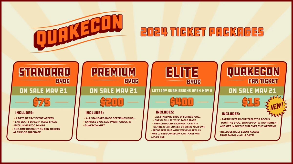 QuakeCon в этом году пройдет 8-11 августа — с «элиты» возьмут $400 за вход