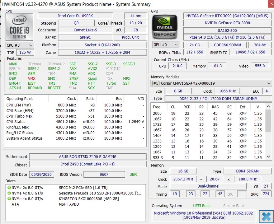 Обзор ASUS TUF-RTX 3090-24G-GAMING