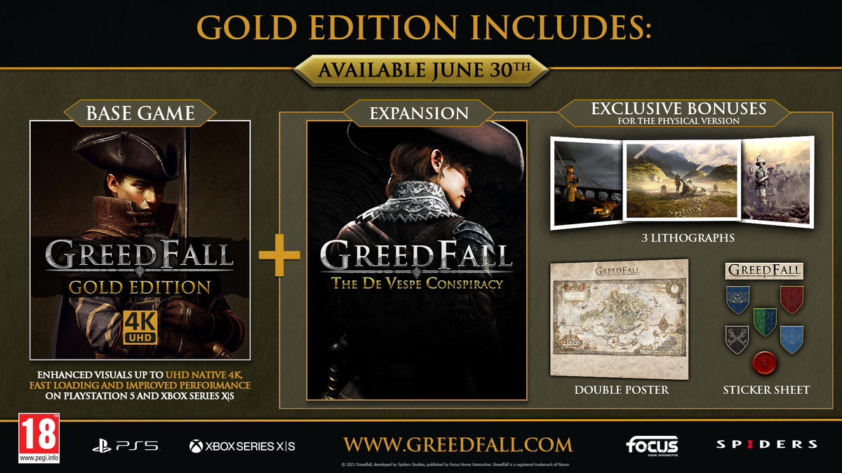 GreedFall - Обновленная версия для PS5 и Xbox Series и новое дополнение выйдут в конце июня