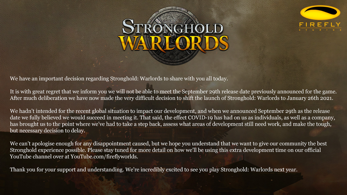 Stronghold: Warlords - Релиза в сентябре не будет