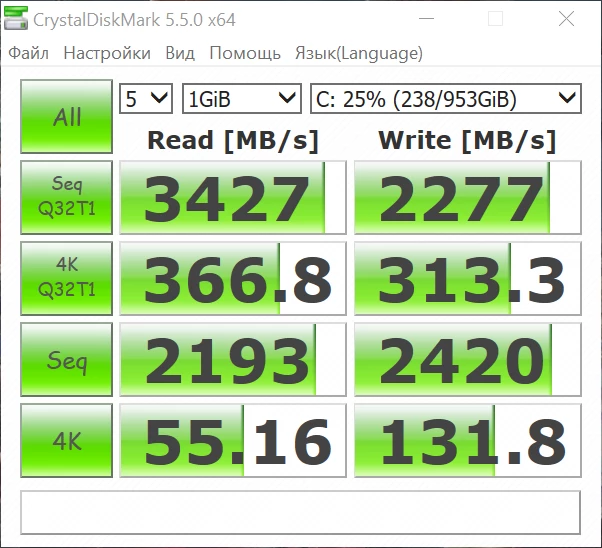 Обзор XPG Gammix S50 Lite 1 ТB с интерфейсом NVMe PCIe Gen4