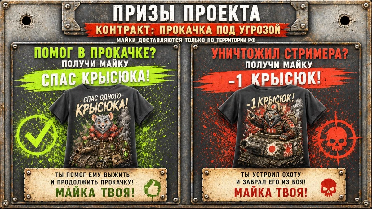 «Контракт: Прокачка под угрозой»: GoHa.Ru запускает серию стримов по «Миру Танков» «Контракт: Прокачка под угрозой»: GoHa.Ru запускает серию стримов по «Миру Танков»