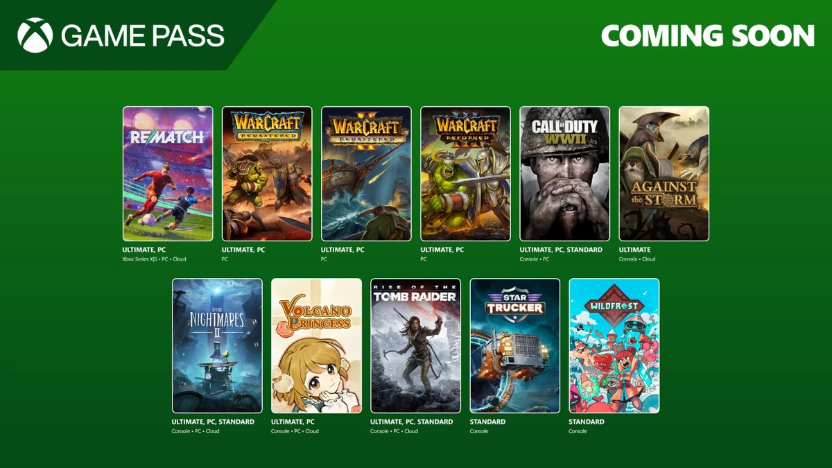 В июне в Game Pass зальют всю трилогию Warcraft и онлайн-футбол Rematch В июне в Game Pass зальют всю трилогию Warcraft и онлайн-футбол Rematch