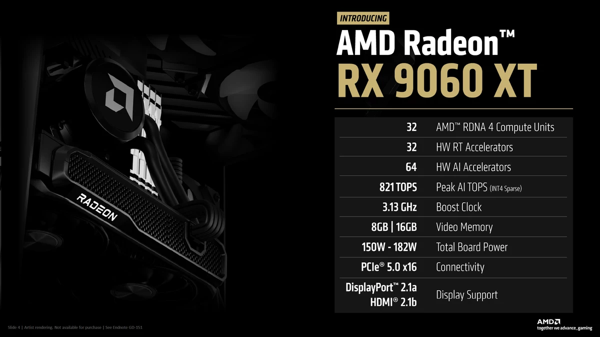 AMD представила народную видеокарту Radeon RX 9060 XT — на 15% выгоднее RTX 5060 Ti AMD представила народную видеокарту Radeon RX 9060 XT — на 15% выгоднее RTX 5060 Ti