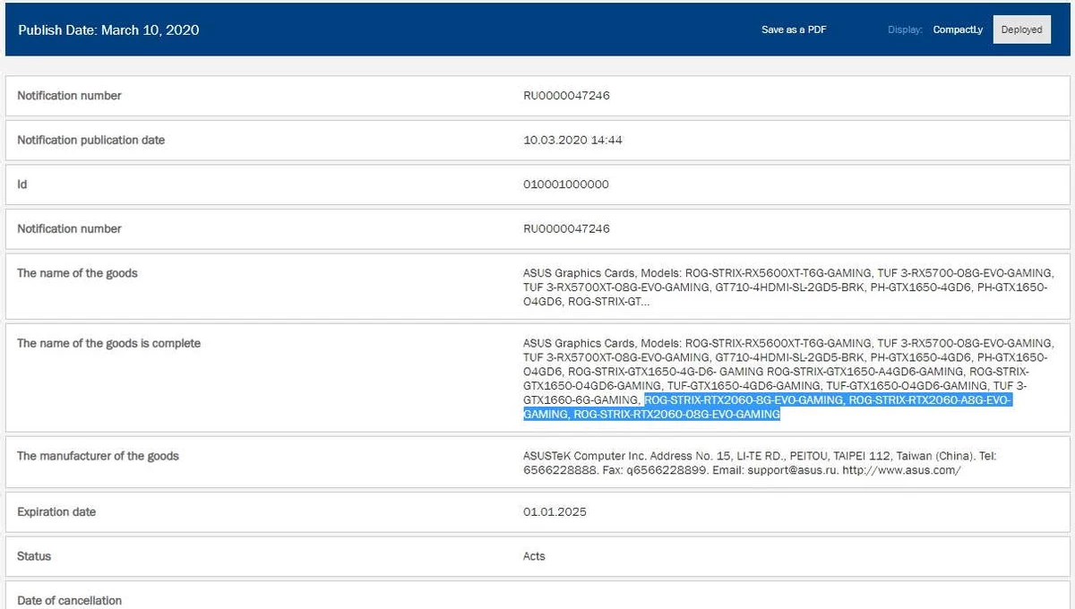 [Слух] Видеокарты RTX 2060 могут получить версию с 8гб памяти