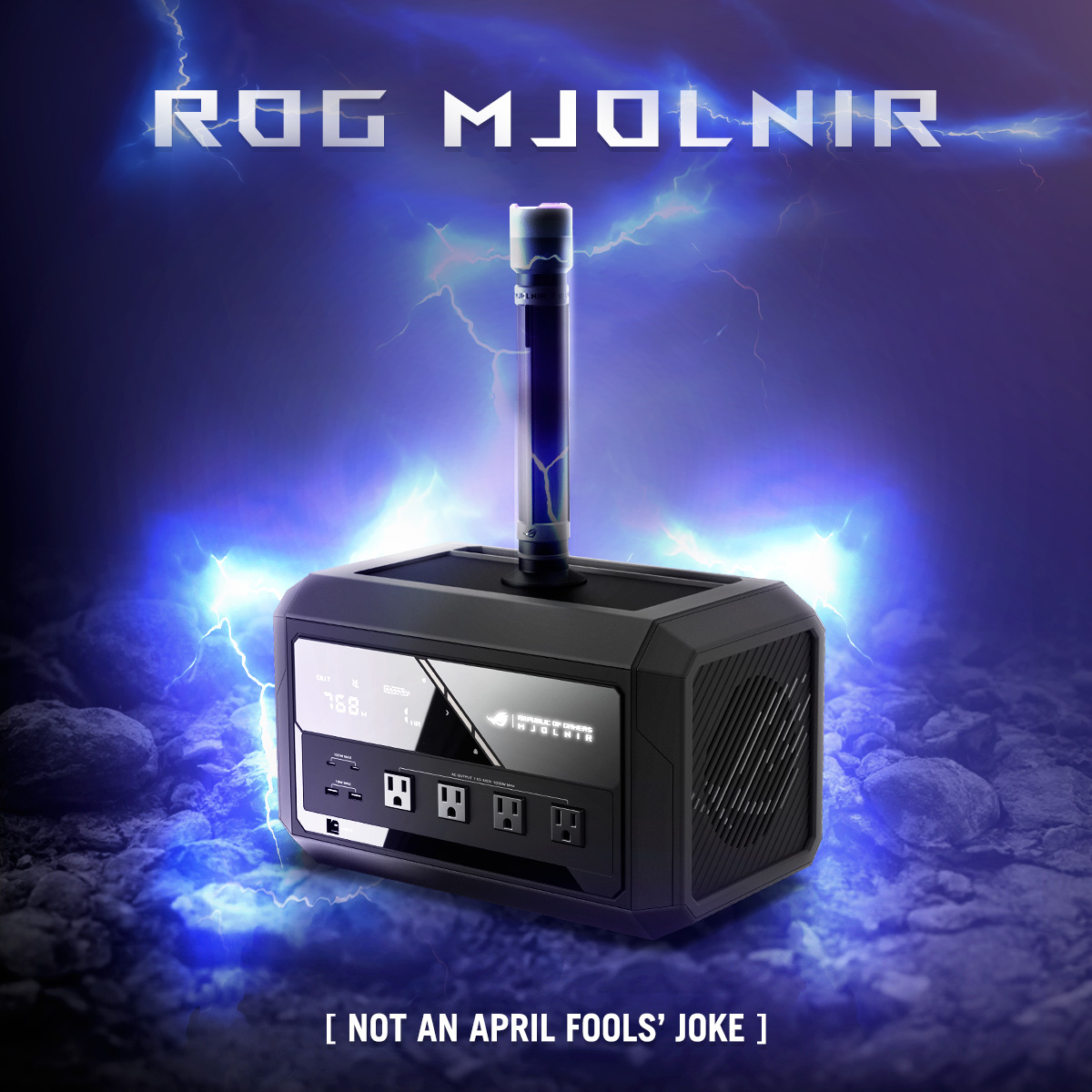 ASUS представила ROG Mjolnir, портативный аккумулятор для геймеров-путешественников