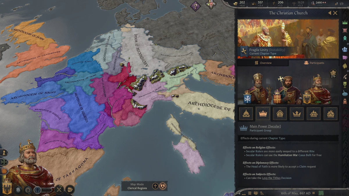Обзор Crusader Kings III: By God Alone — когда церковь становится настоящей властью