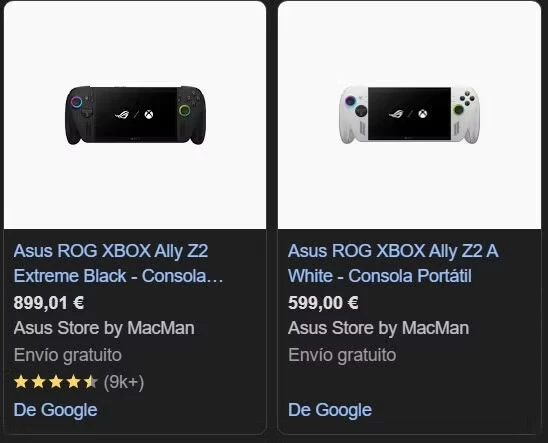 А вот и цены на Xbox ROG Ally в обеих версиях А вот и цены на Xbox ROG Ally в обеих версиях