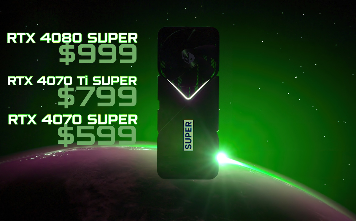 А вот и цены видеокарт NVIDIA RTX 40 Super