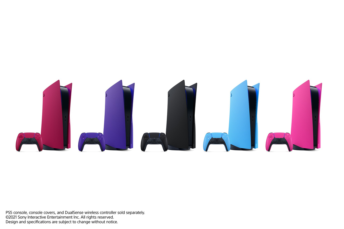 Sony показала сменные панели для консолей PlayStation 5 в пяти галактических цветах за $55