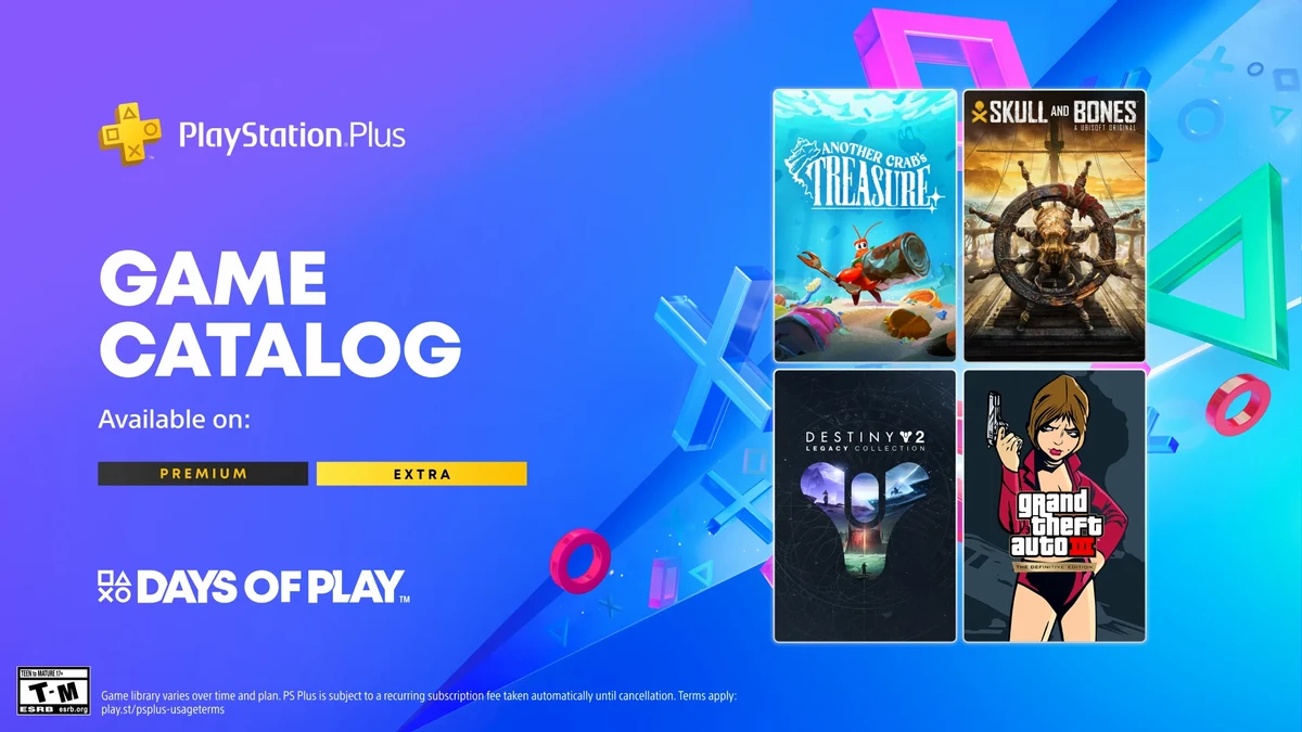 Days of Play по подписке PlayStation Plus с 28 мая: Destiny 2, Skull and Bones, GTA 3, Myst и демо KCD2 Days of Play по подписке PlayStation Plus с 28 мая: Destiny 2, Skull and Bones, GTA 3, Myst и демо KCD2