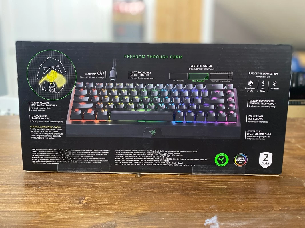 Обзор беспроводной игровой клавиатуры Razer BlackWidow V3 Mini