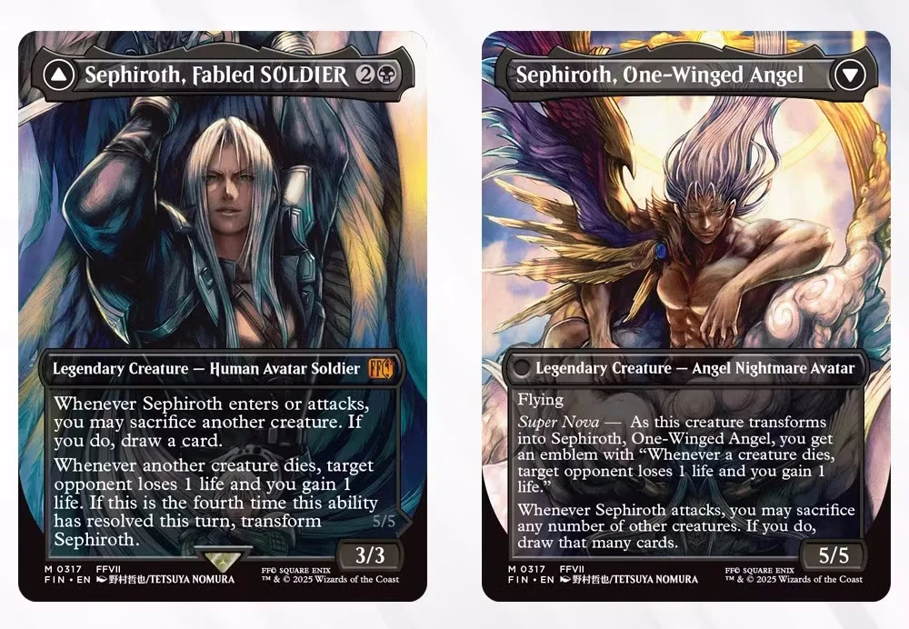 Карточка Сефирота из FF7 для ККИ Magic: The Gathering спойлерит сюжет третьей части ремейков Карточка Сефирота из FF7 для ККИ Magic: The Gathering спойлерит сюжет третьей части ремейков