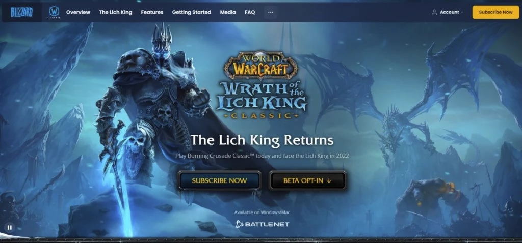 На сайте Blizzard была замечена дата выхода Wrath of the Lich King для World of Warcraft Classic