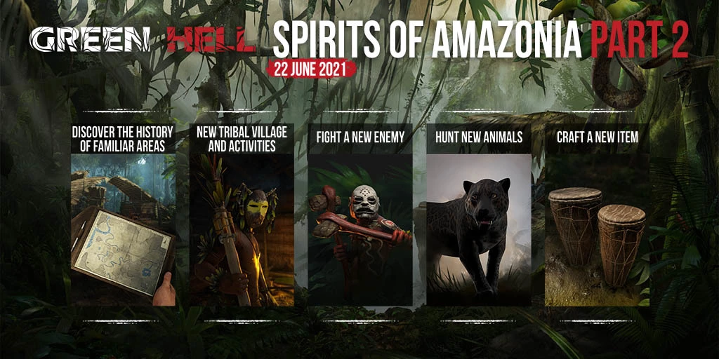 Green Hell - Вторая часть “Spirits of Amazonia” выйдет уже в июне Green Hell - Вторая часть “Spirits of Amazonia” выйдет уже в июне