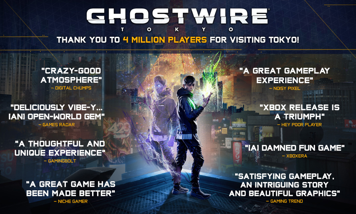 Ghostwire: Tokyo опробовало более 4 миллионов игроков