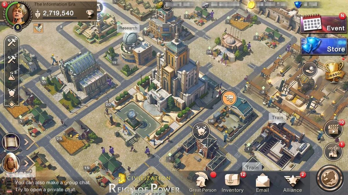 Открыта предварительная регистрация на мобильную стратегию Civilization: Reign of Power