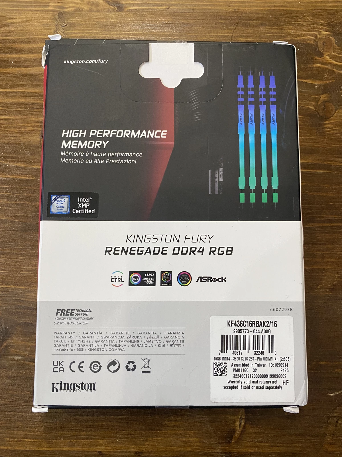 Обзор оперативной памяти Kingston Fury Renegade RGB