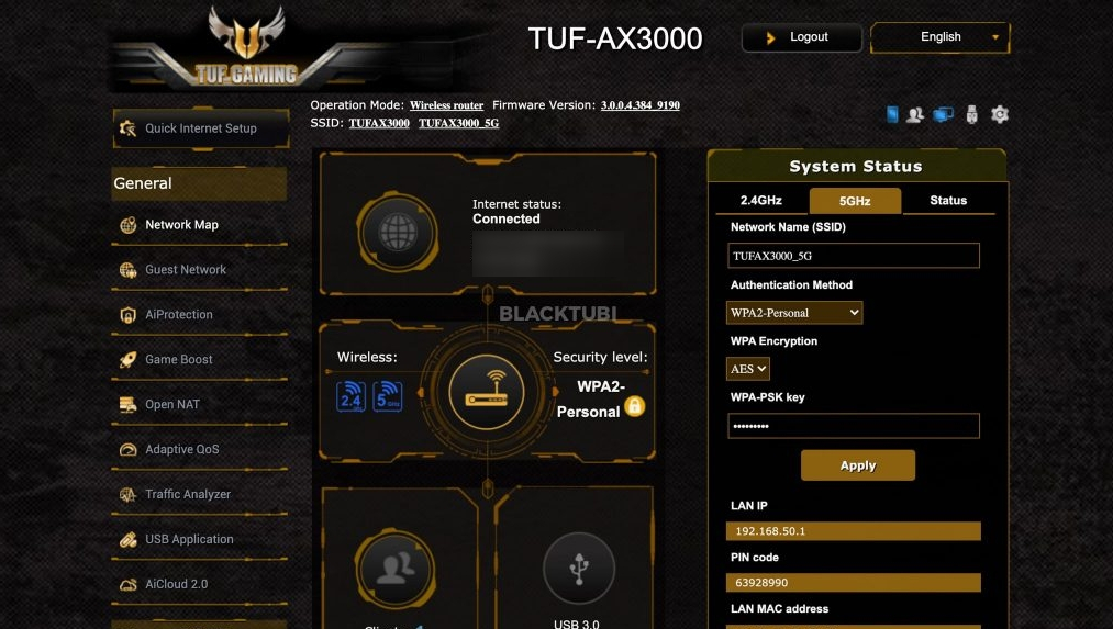Обзор геймерского роутера ASUS TUF Gaming AX3000 V2