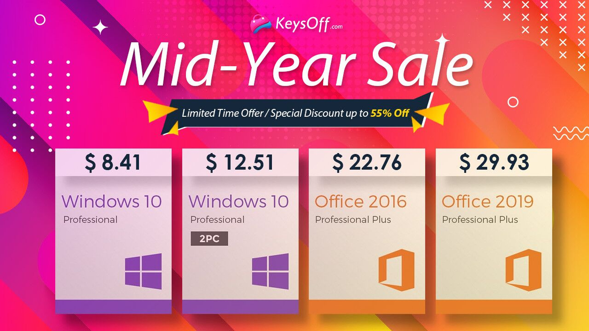 Лицензии Windows 10 и Office с большими скидками от Keysoff