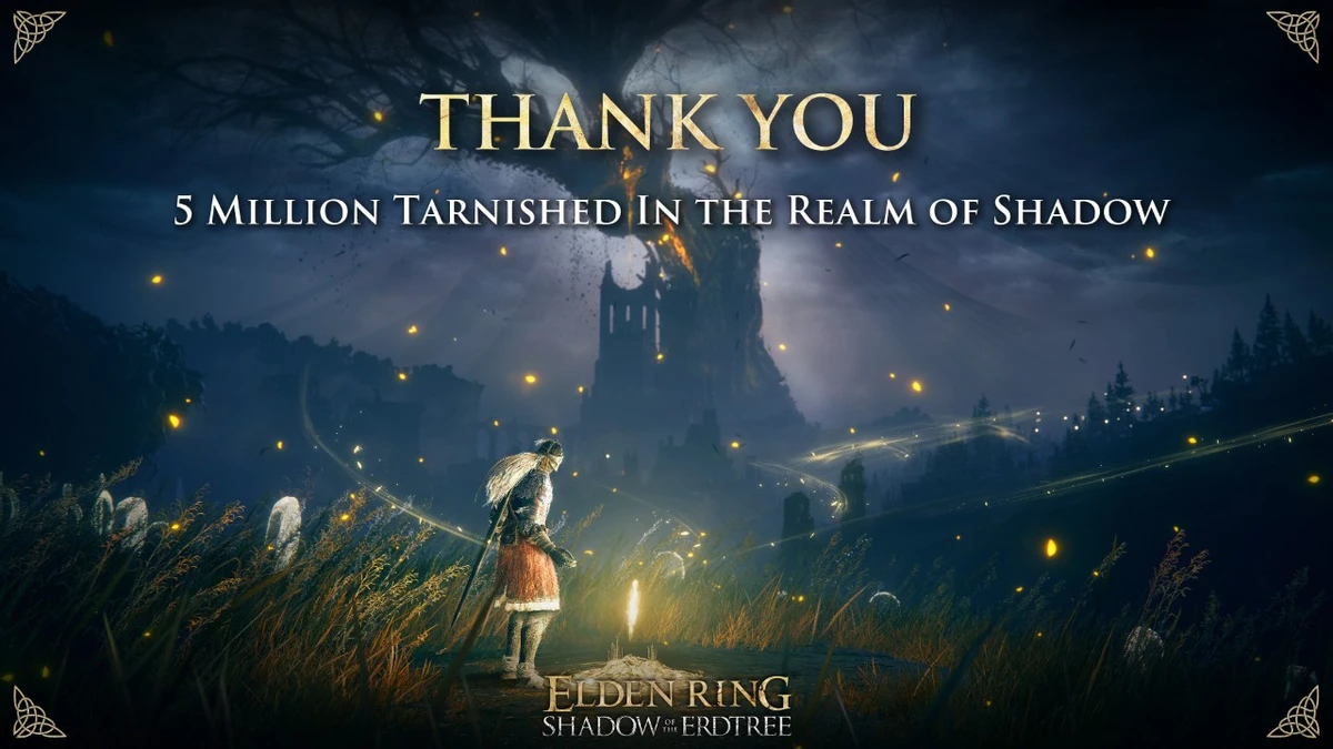 Каждый пятый владелец Elden Ring купил Shadow of the Erdtree — пять миллионов копий и хвалебный трейлер Каждый пятый владелец Elden Ring купил Shadow of the Erdtree — пять миллионов копий и хвалебный трейлер