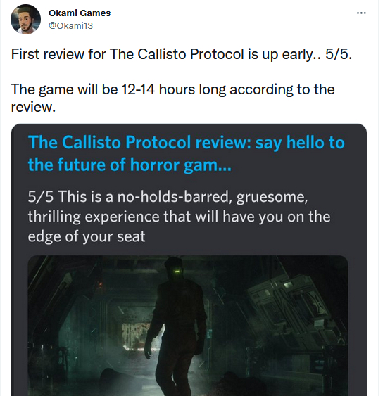 В сеть слили 46 минут геймплея The Callisto Protocol
