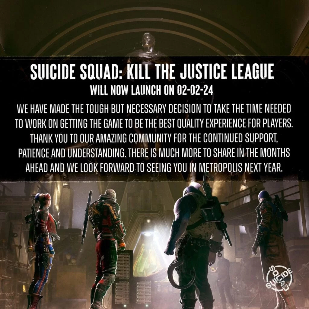 Экшен Suicide Squad перенесли на начало 2024 года