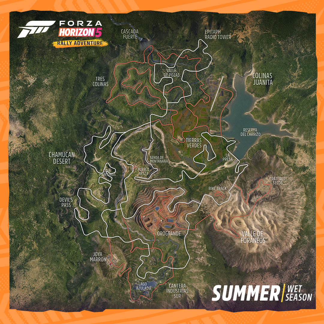 Разработчики Forza Horizon 5 представили новую карту Сьерра-Нуэва 