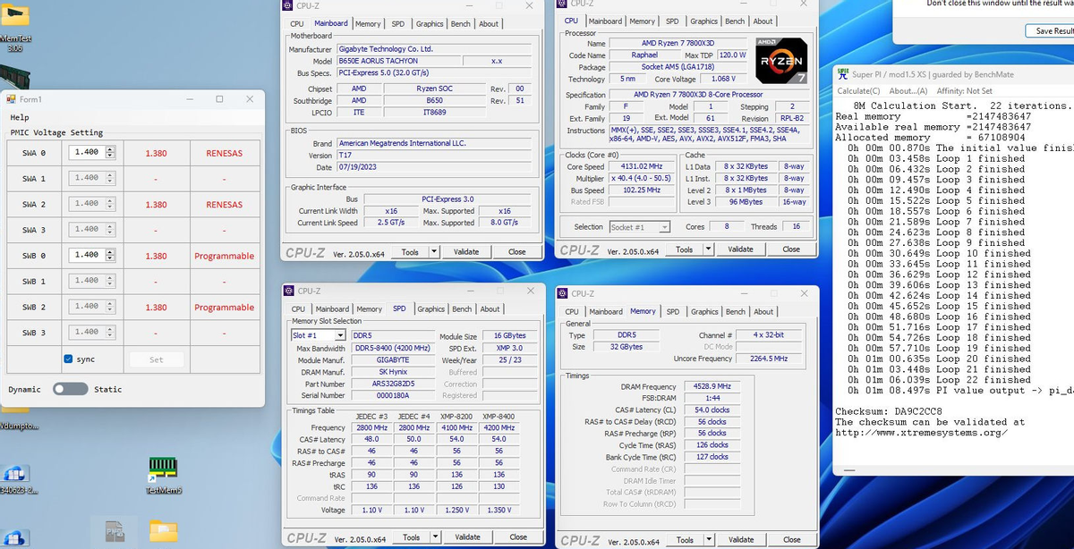 Память DDR5 разогнали до 9058 МГц на AMD AM5