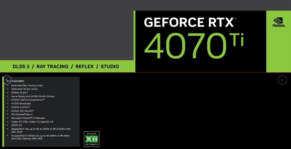 NVIDIA GeForce RTX 4070 Ti поступят в продажу 5 января 2023 года