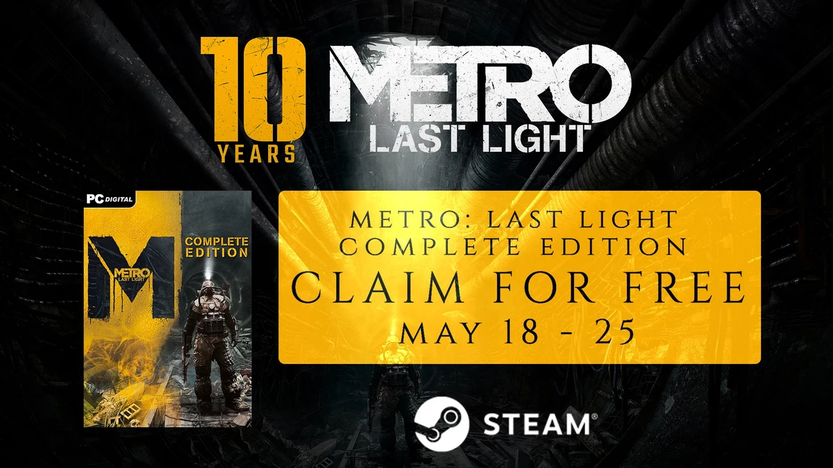 В Steam бесплатно раздается Metro: Last Light Complete Edition