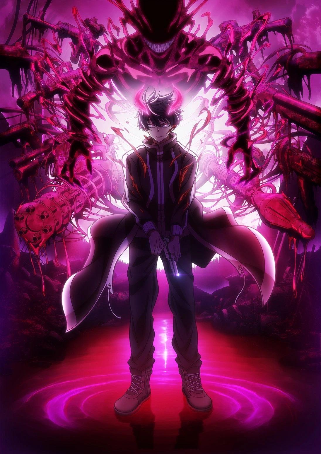 Анонс, тизер-трейлер и постер аниме по манге «Tougen Anki: Темный демон» с голосом Леви