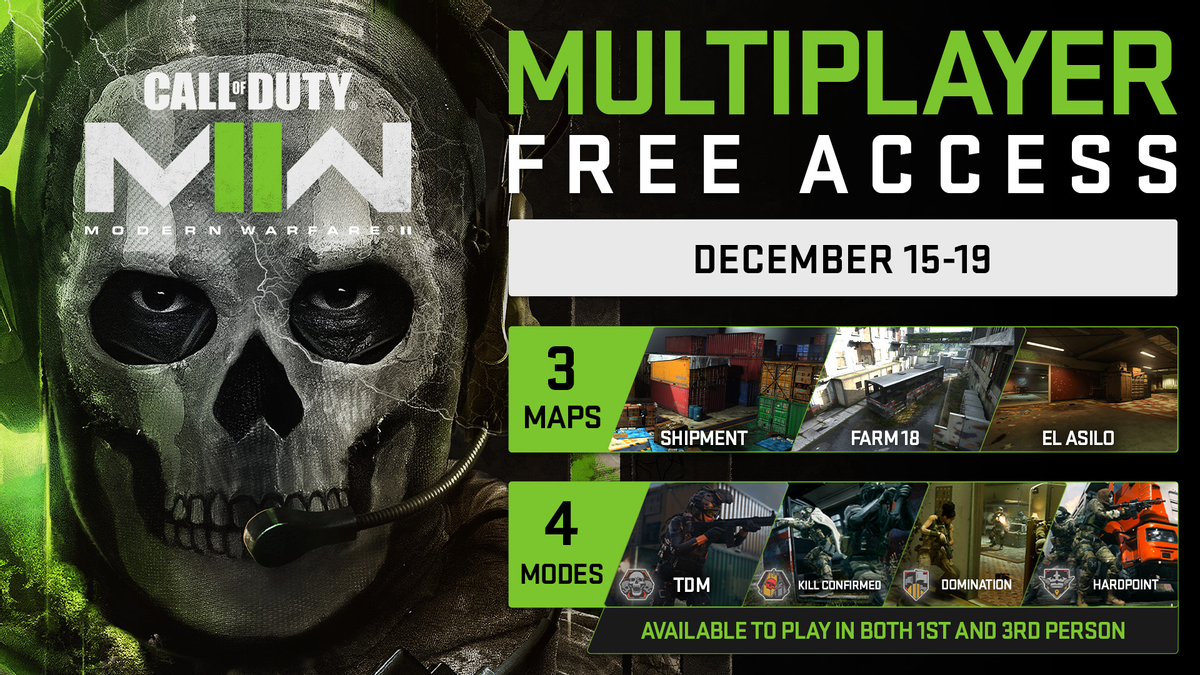 Мультиплеер Call of Duty: Modern Warfare II стал бесплатным до 19 декабря