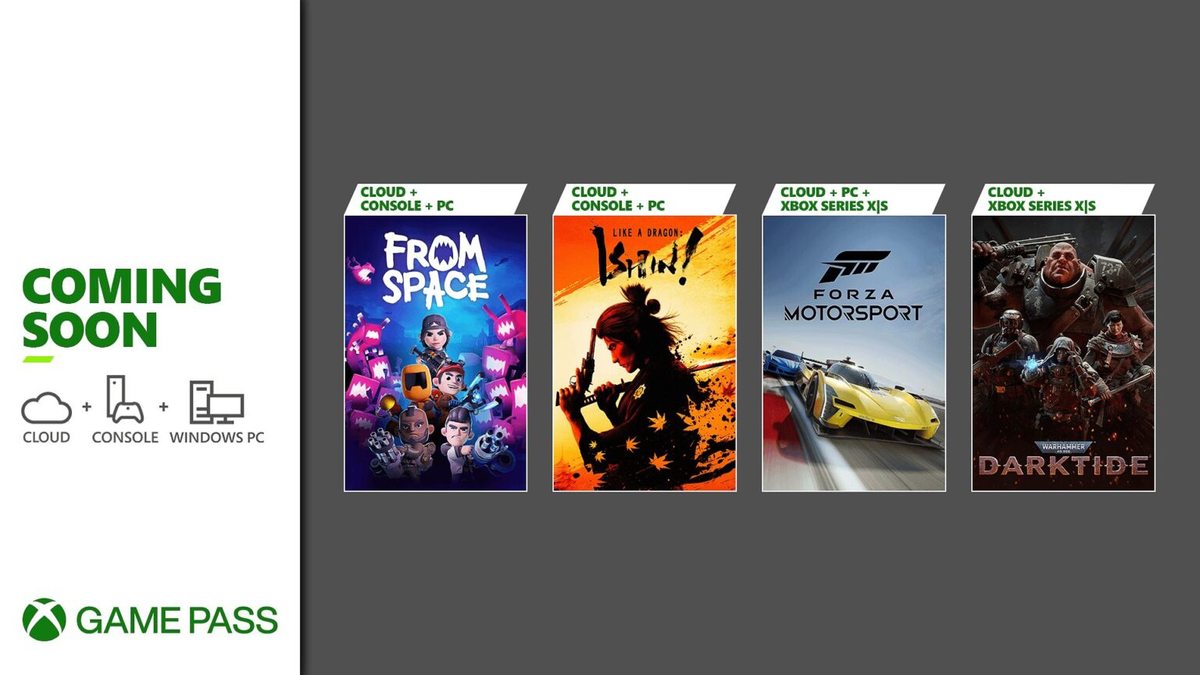 Forza Motorsport,  Like A Dragon: Ishin! и другие игры появятся в Game Pass в октябре