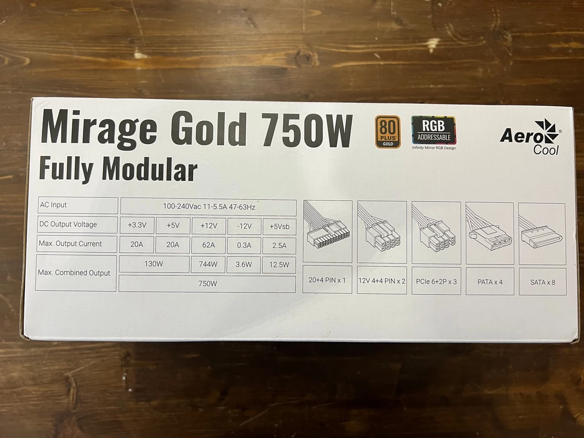 Обзор: блок питания Mirage Gold 750W с системой воздушного охлаждения Rime 4 от AeroCool