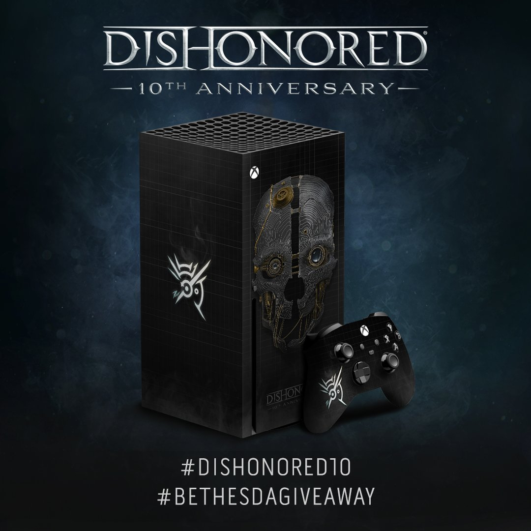 В честь 10-летия Dishonored издатель Bethesda представил кастомную консоль Xbox Series X