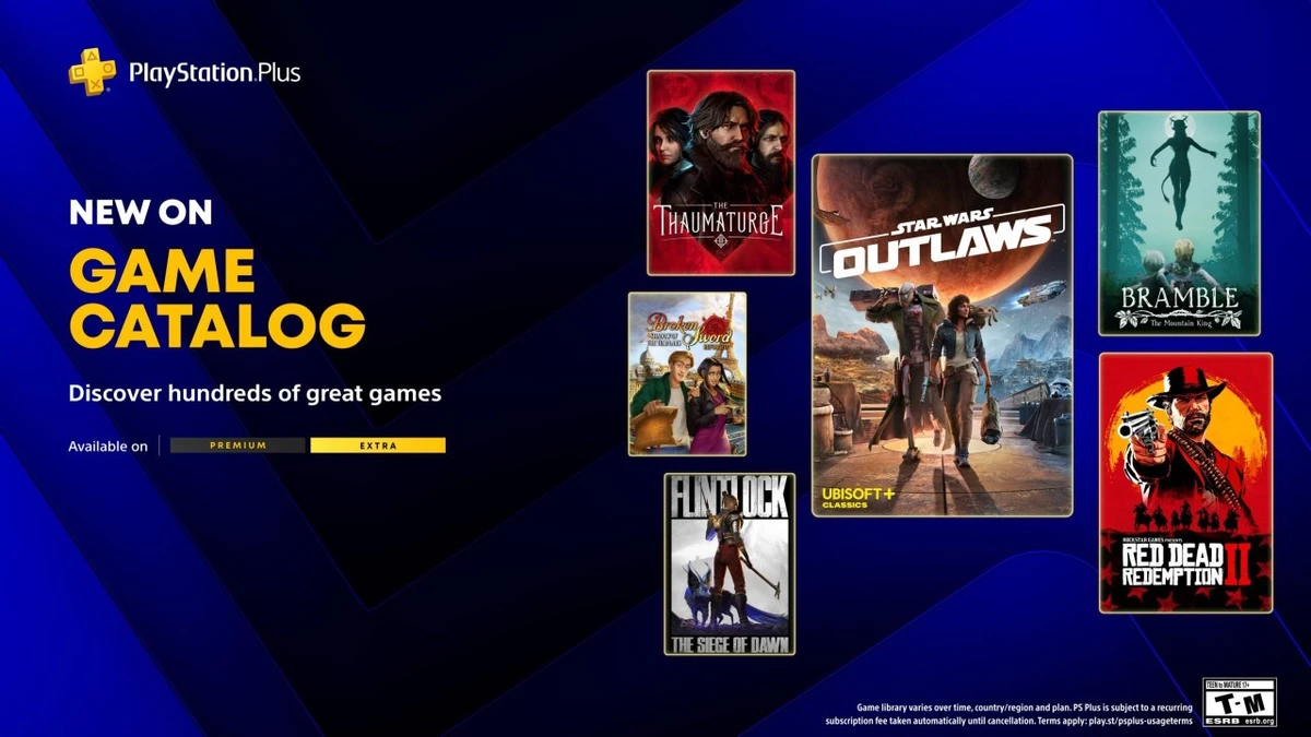 Star Wars Outlaws и Red Dead Redemption 2 пополнят каталог PlayStation Plus 19 мая Star Wars Outlaws и Red Dead Redemption 2 пополнят каталог PlayStation Plus 19 мая