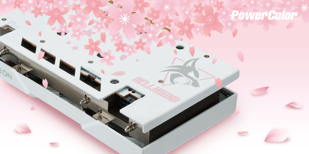 PowerColor тизерит AMD RX 6650 XT Hellhound в расцветке Сакура
