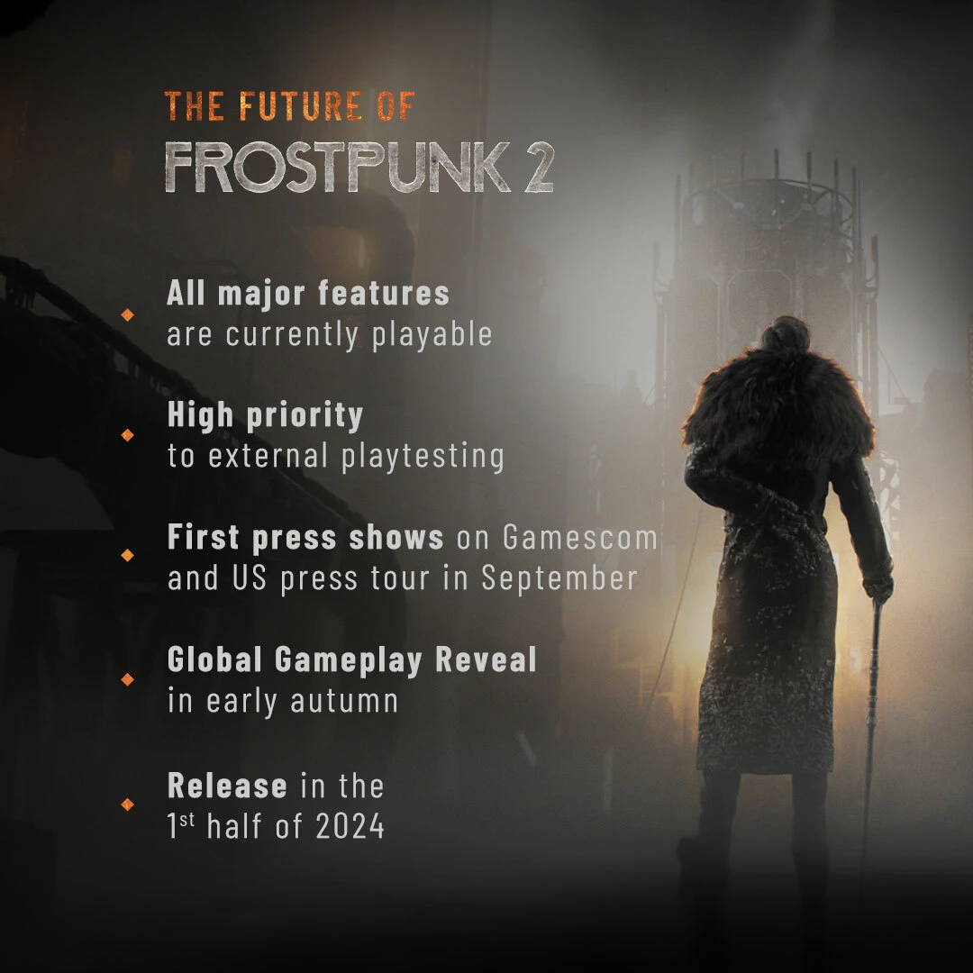Показ геймплея Frostpunk 2 произойдет в начале осени Показ геймплея Frostpunk 2 произойдет в начале осени