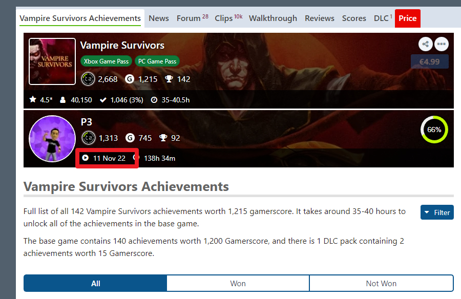 Генеральный директор Microsoft Gaming наиграл в Vampire Survivors более 200 часов