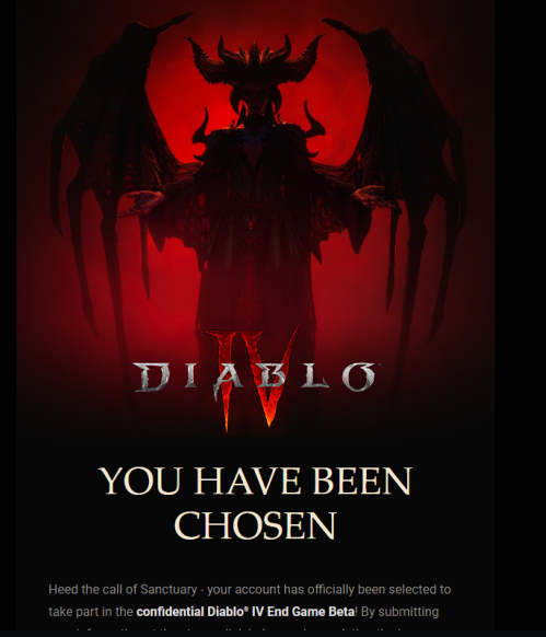 Blizzard начала рассылать ключи к Diablo IV