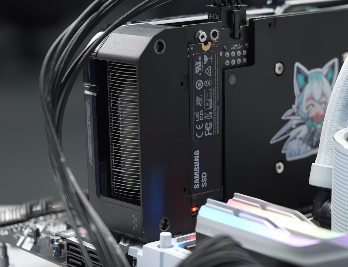 ASUS GeForce RTX 4060 Ti DUAL с поддержкой порта M.2 для  SSD прошла сертификацию