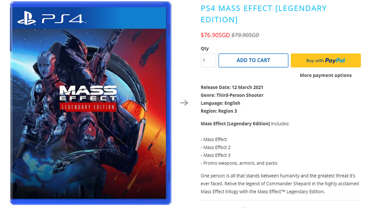 [Утечка] Mass Effect Legendary Edition - Релиз в марте