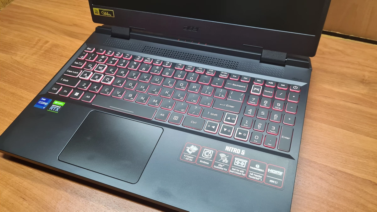 Обзор игрового ноутбука Nitro 5 от Acer c Core i7-12700H и мобильной RTX 3060