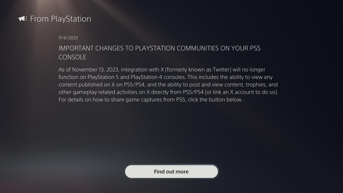 Консоли PlayStation больше не будут поддерживать Twitter (X)
