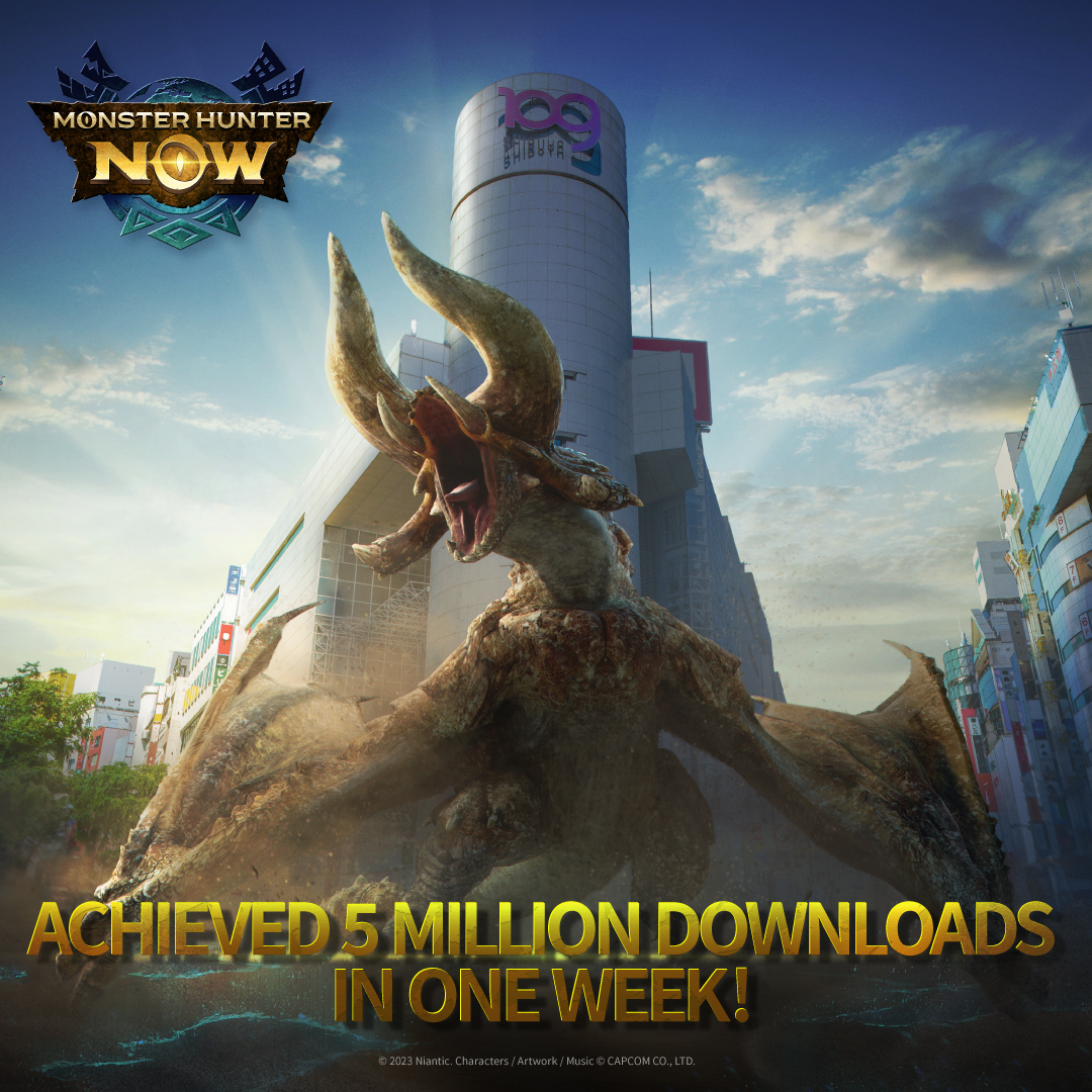 Monster Hunter Now уже получила пять миллионов установок