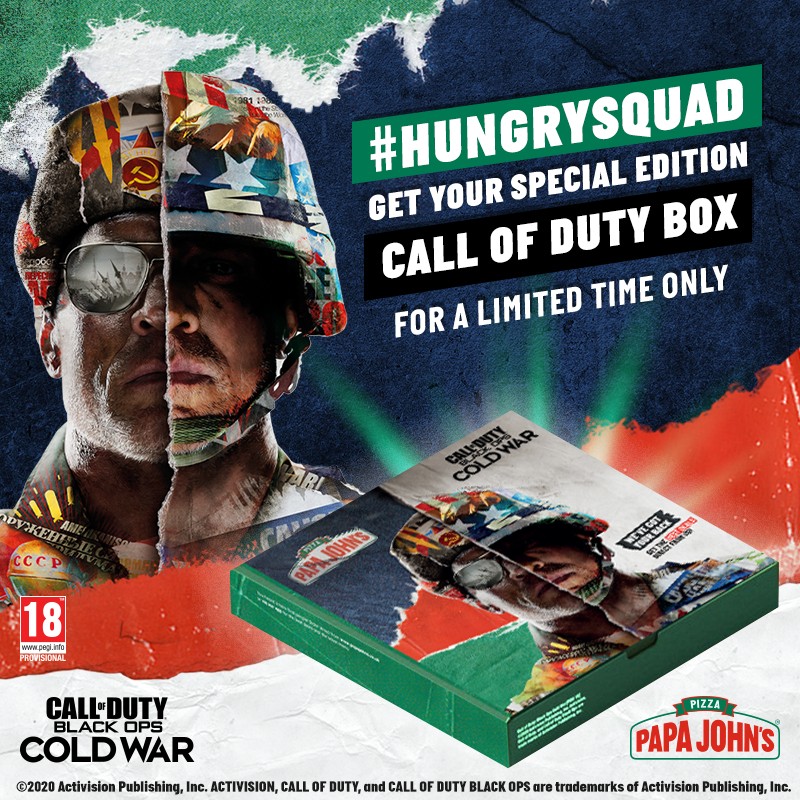 Call of Duty: Black Ops Cold War - Получайте уникальный контент при заказе пиццы в “Папа Джонс”