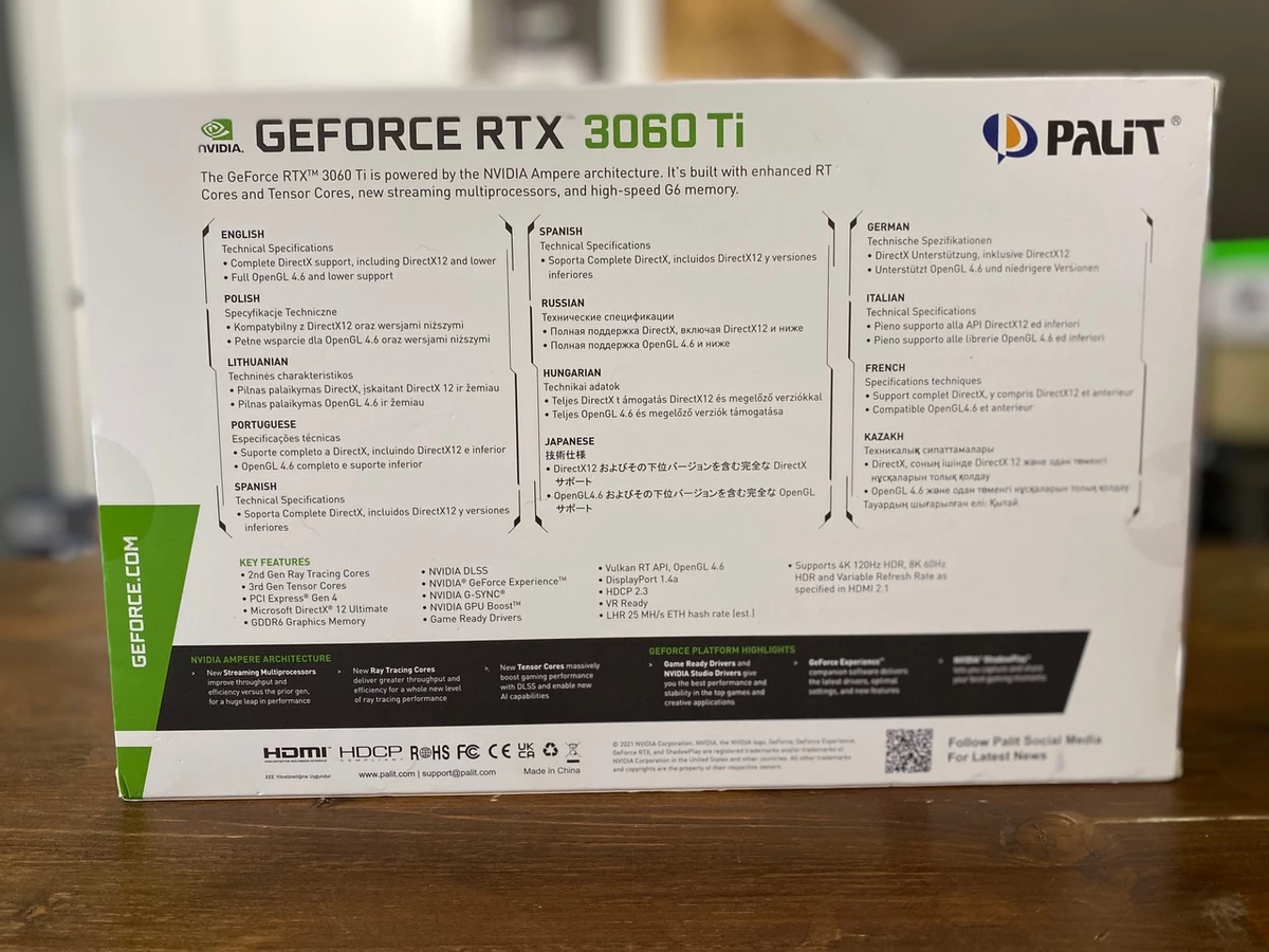 Обзор видеокарты Palit GeForce RTX 3060 Ti LHR 8192Mb Dual OC