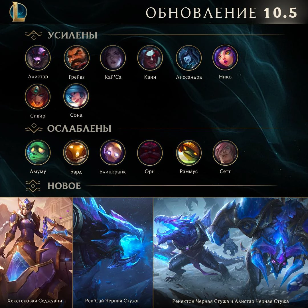 League of Legends - Обновление 10.5 и Пропуск Галактик